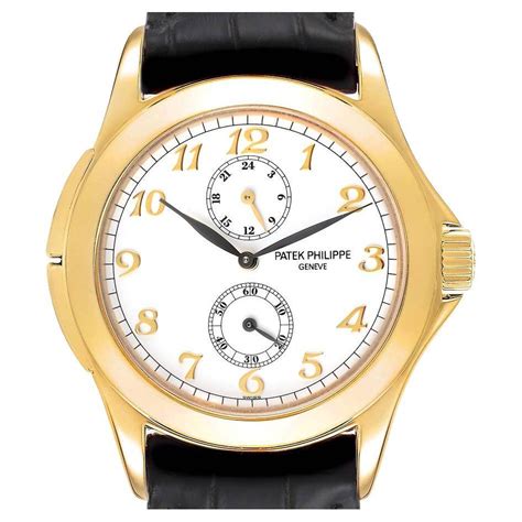 5134j patek philippe|Patek Philippe Calatrava Travel Time 37mm Yellow Gold White..